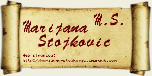 Marijana Stojković vizit kartica